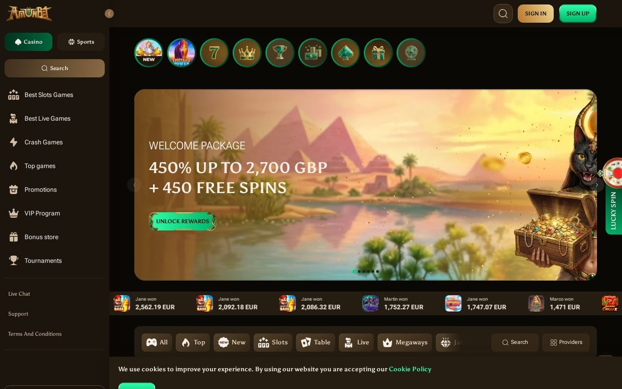Amunbet casino site