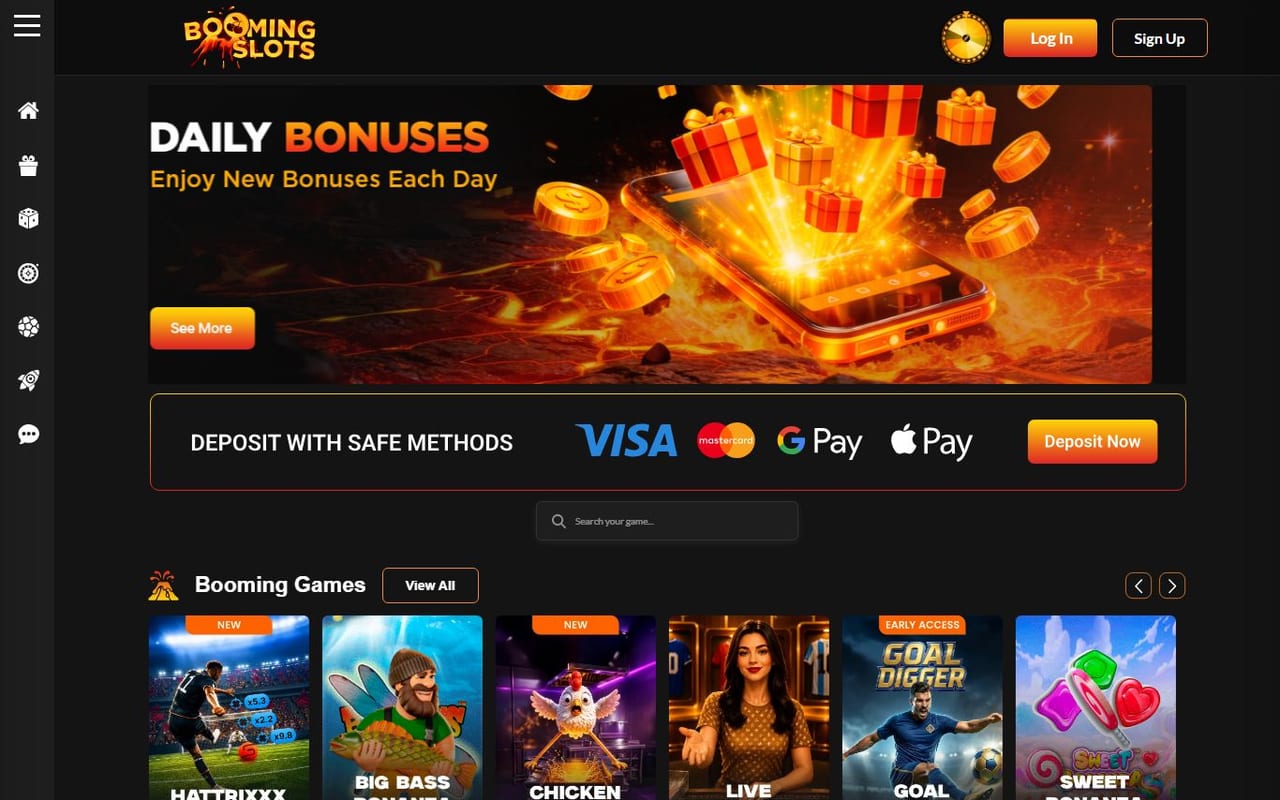 Booming Slots casino site