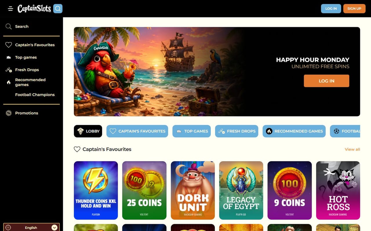 Captain Slots casino site
