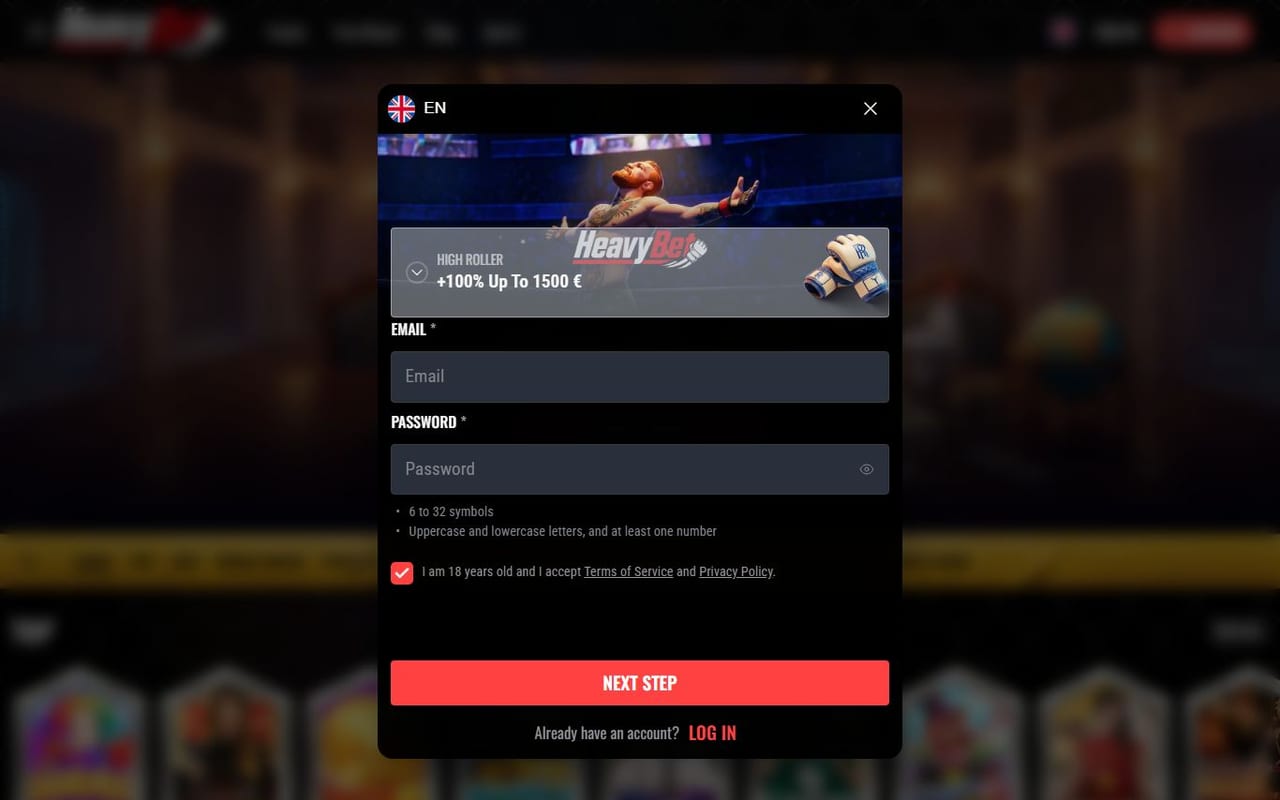 Heavy Bet casino site