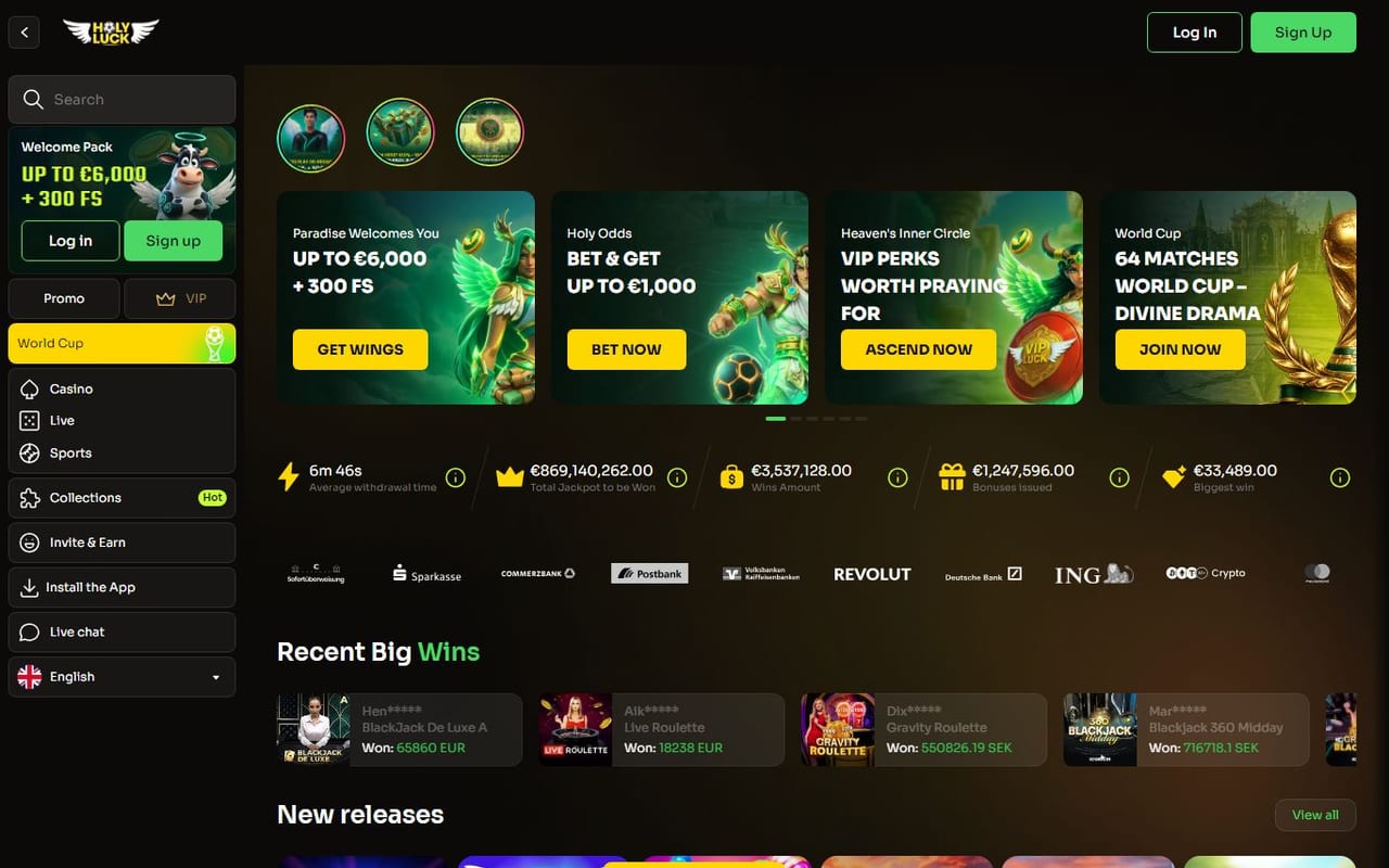 HolyLuck casino site