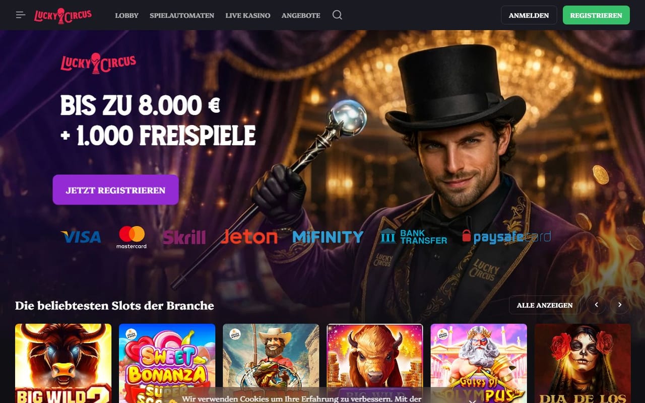 Lucky Circus casino site
