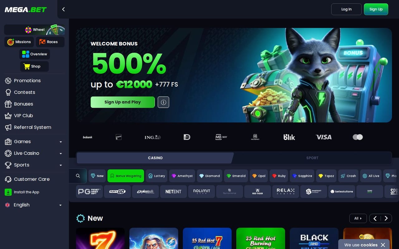 MegaBet casino site