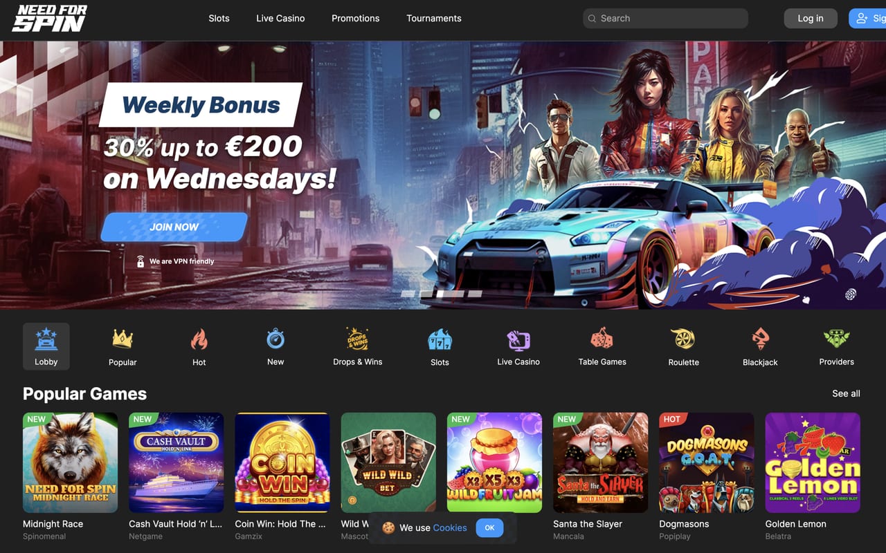 NeedForSpin casino site