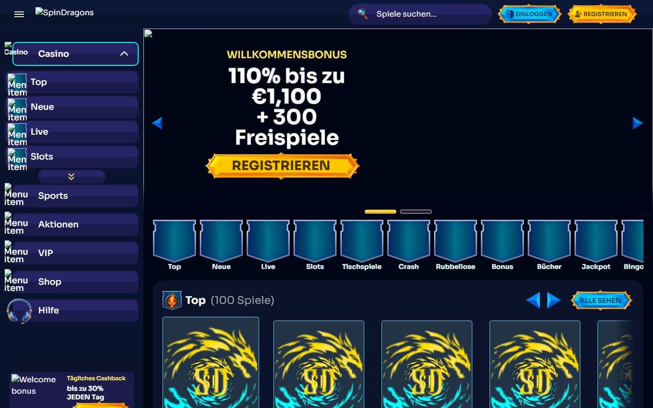 Spin Dragons casino site
