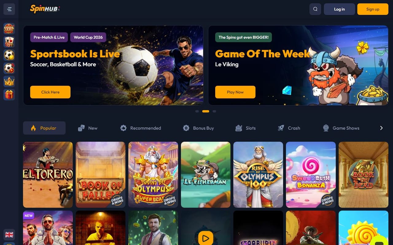 SpinHub casino site