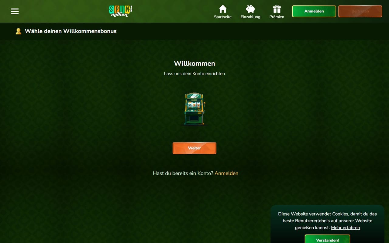 SpinMillion casino site
